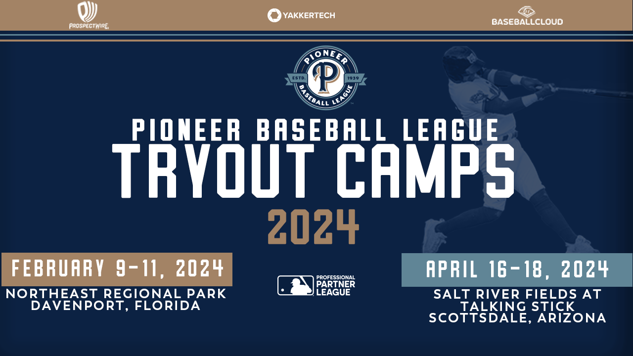 2024 Pioneer Baseball League Preseason Tryout Camp